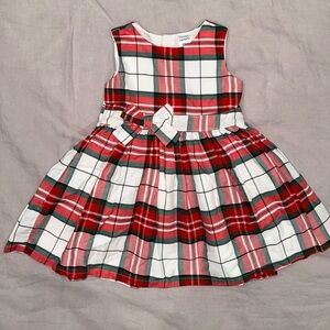 Carter's Red and Green Plaid Baby Dress